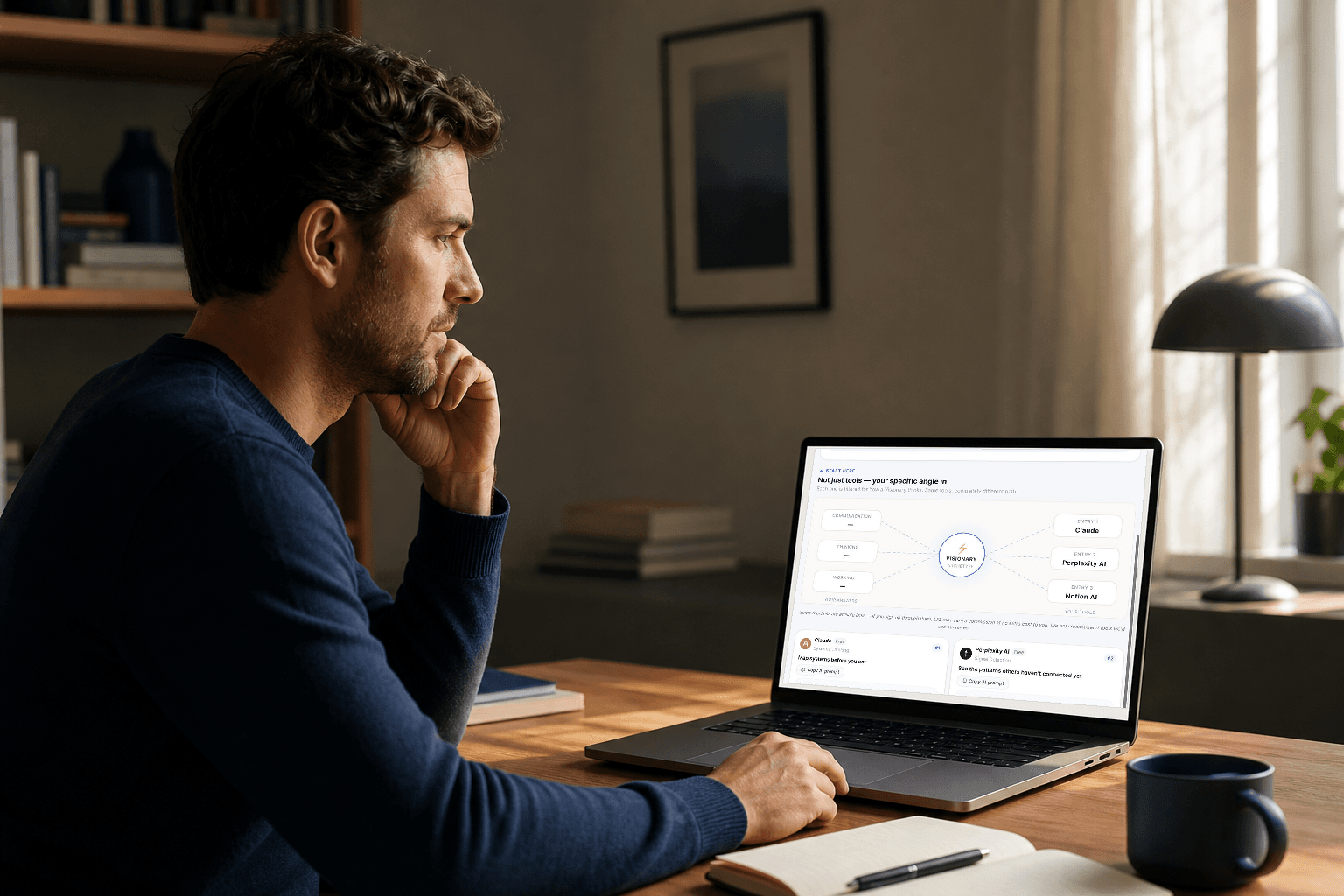 A person reviewing a representative Legacy Frame of Life board on a laptop